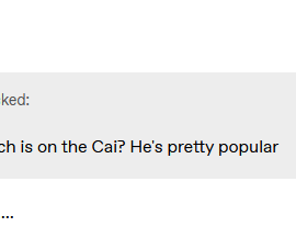 Someone sends me an ask about "cai"...